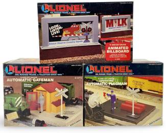 Lionel Flagman, Gateman, & Billboard RR Acc.