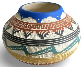 Signed Gary & Ardillia Bennett Clay Pottery