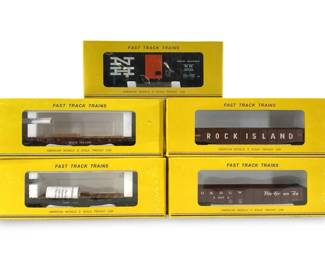 5pc S Scale Fast Track Train Collection