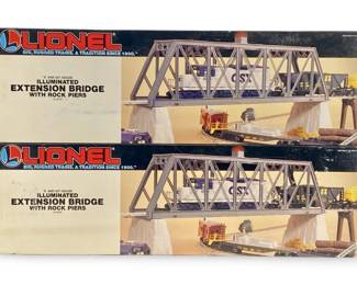 2pc Lionel Illuminated Extension Bridges
