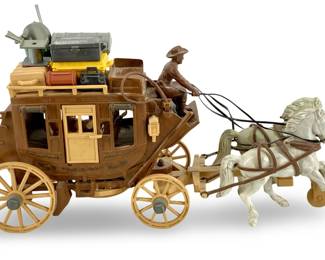 Vintage Roy Rogers Horse Drawn Carriage Toy