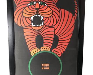 Cyrk Poland Lion Tamer Balancing Circus Poster
