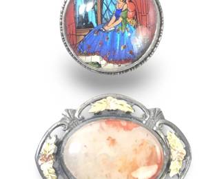 (2) Phenomenal England Sterling Silver Brooches