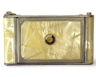 Girey Enameled Camera Design Makeup Compact