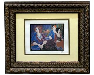 Signed Damon Charles "3 Women" Lithograph
