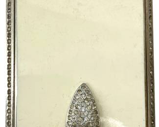 Mondaine Vintage Enamel and Rhinestone Compact
