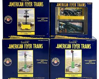 4pc. Gilbert American Flyer Train Accessory Set