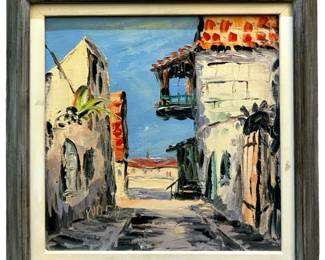 Signed Fred Roner Impressionist Oil on Canvas
