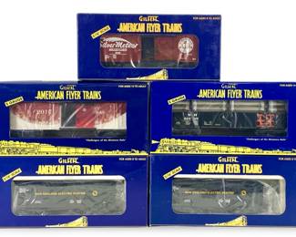 5pc Gilbert American Flyer 5-Gauge Die-Cast Trains