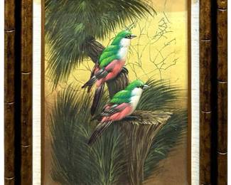 Signed Bird Oil on Canvas