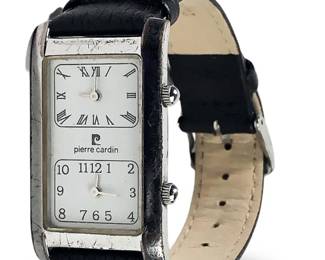 Pierre Cardin Dual Time Tank Quartz Men’s Watch