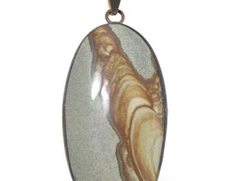 Lovely Lapidaria Barrera Jasper Agate Pendant