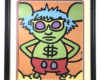 Keith Haring Andy Mouse Serigraph