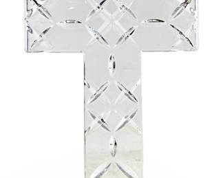 Geometric Cut Crystal Cross