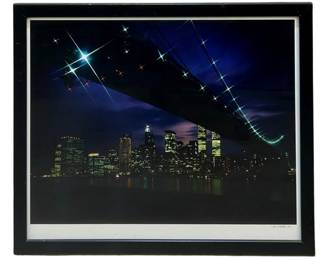 Signed David Spindel Night Cityscape Photography