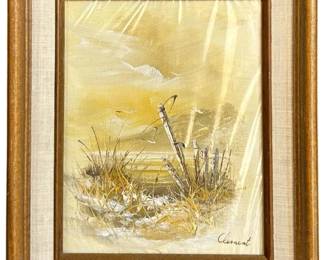Signed Clement Oil on Canvas