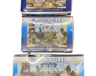 3pc Plasticville USA Accessory Collections
