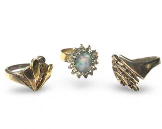 (3) Beautiful Sterling Silver Rings