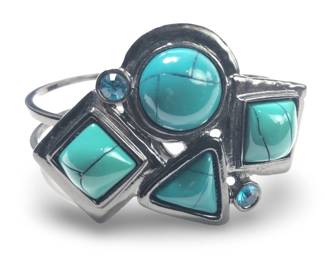 Native American Style Geometric Cuff Bracelet