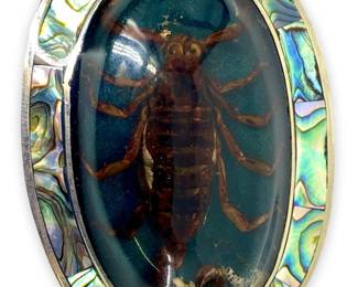 Southwestern Encased Scorpion Belt Buckle