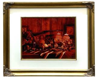 Signed David Spindel Red Photograph