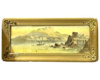 Beautiful 19th Century Landscape Lithograph
