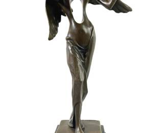 Signed Salvador Dali Angel Surrealism Bronze