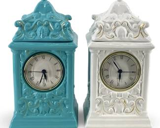 Alice Through the Looking Glass Clock Cookie Jars