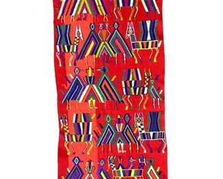 Vintage Woven Peruvian Tapestry