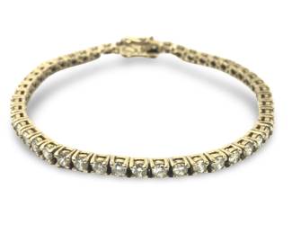 Stunning Sterling Silver CZ Tennis Bracelet