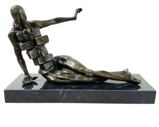 Signed Dali The Anthropomorphic Cabinet Bronze