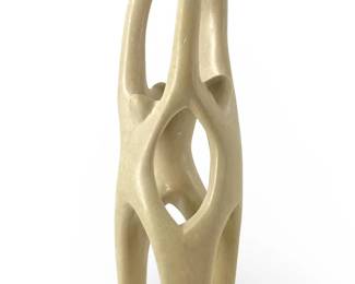 Hand Crafted Kenyan Soapstone Abstract Family Art