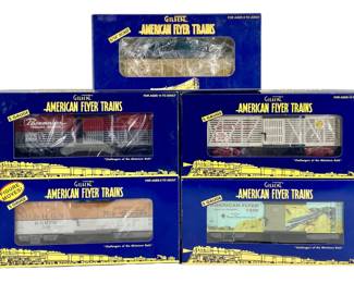 5pc Gilbert American Flyer Train Cars