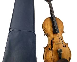 Vintage Stradivarius-Inspired Violin and Case