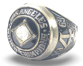 LA Dodgers 1963 World Championship Replica Ring