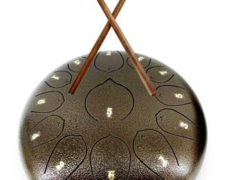 13 Note Steel Tongue Bronze Rain Drum & Case