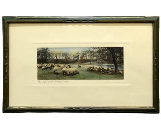 Signed Wallace Nutting Photo Lithograph