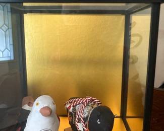 Japanese Kokeshi doll wishing cow