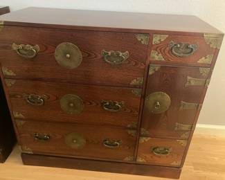 Vintage Japanese Tansu chest (1 of 2) matching