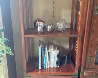 Vintage Korean open bookcase