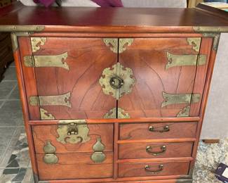 Vintage Asian chest (2 matching)