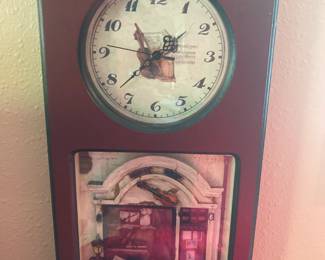 Collage wall clock