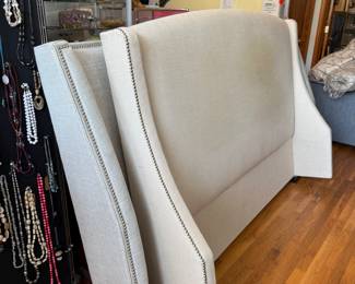 Beige Headboard + Frame - 72x52x14 - $250 + tax