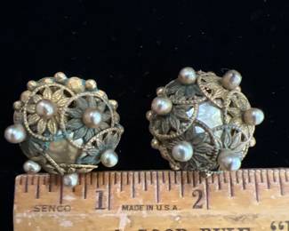 Miriam Haskell Clip Earrings