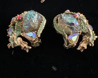 Har Dragon Bracelet and Clip Earrings Set