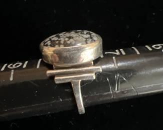 Wild Horse Jasper and Sterling Ring Size 6.5