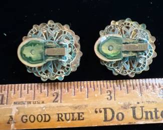 Miriam Haskell Clip Earrings