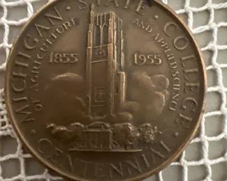 Michigan State anniversary coin