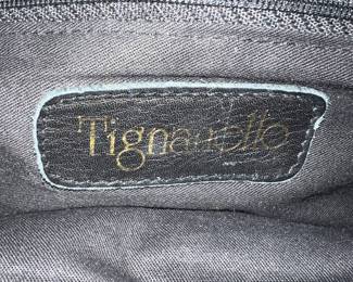 Leather handbag by Tignanello