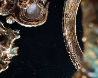 Har Bracelet and Clip Earring Set STUNNING